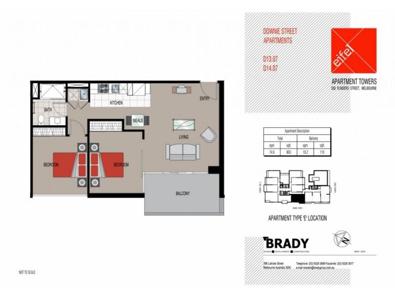 1307/8 Downie Street, Melbourne VIC 3000 Floorplan
