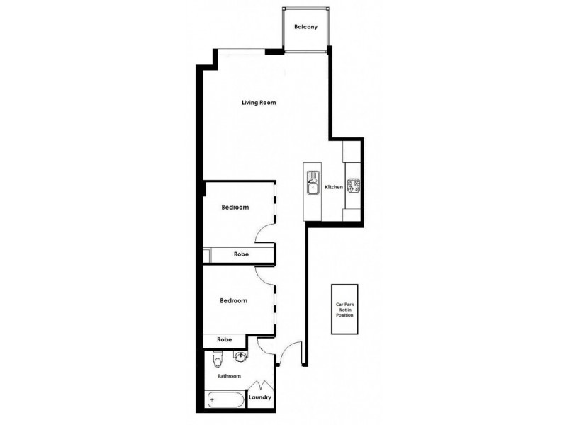 1510/270 King Street, Melbourne VIC 3000 Floorplan