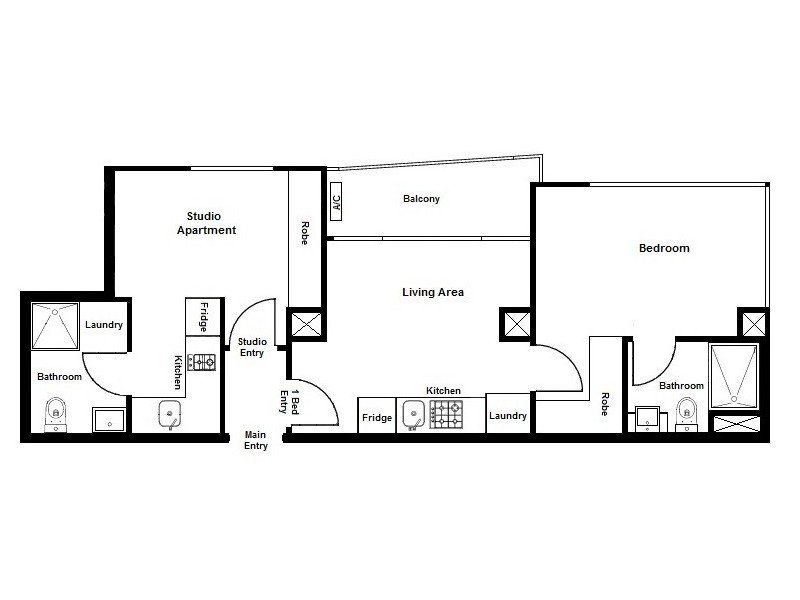 202/8 Exploration Lane, Melbourne VIC 3000 Floorplan