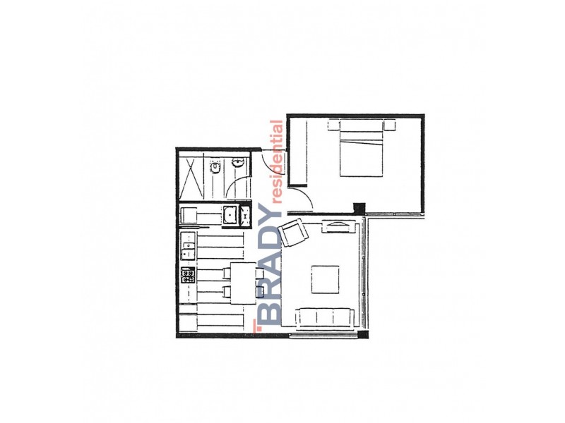302/22-40 Wills Street, Melbourne VIC 3000 Floorplan