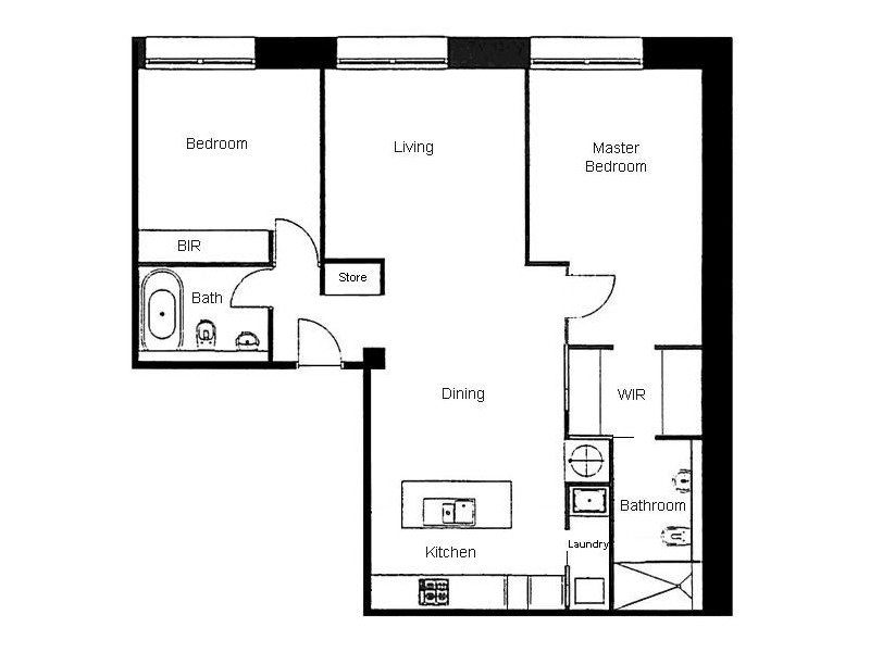 402/213-217 A’Beckett Street, Melbourne VIC 3000 Floorplan