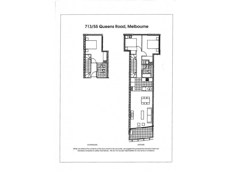 713/55 Queens Road, Melbourne VIC 3000 Floorplan