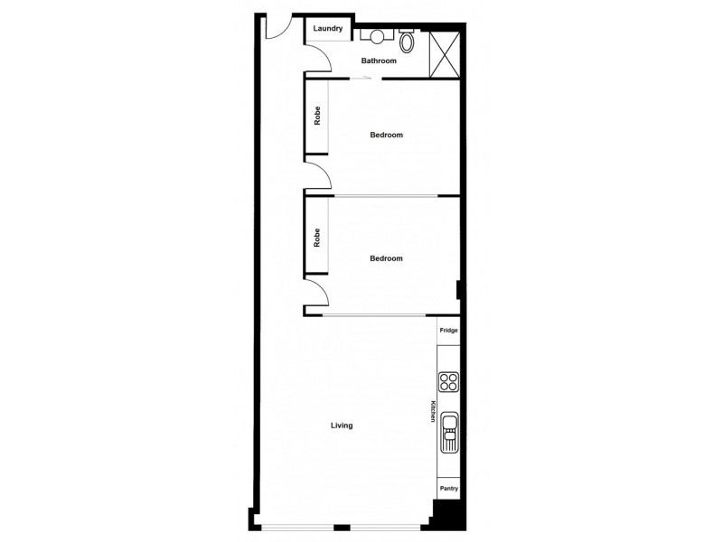 205/270 King Street, Melbourne VIC 3000 Floorplan