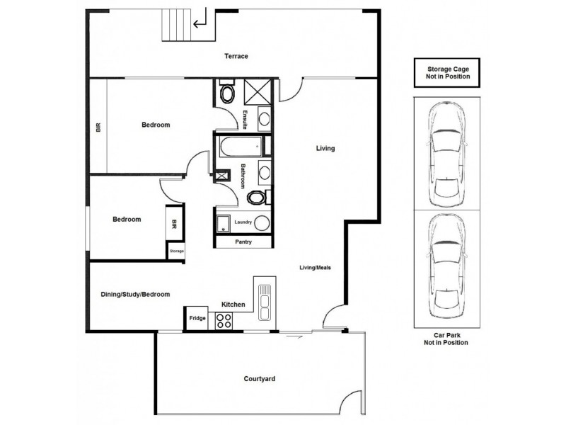 3/1 Villiers Street, North Melbourne VIC 3051 Floorplan
