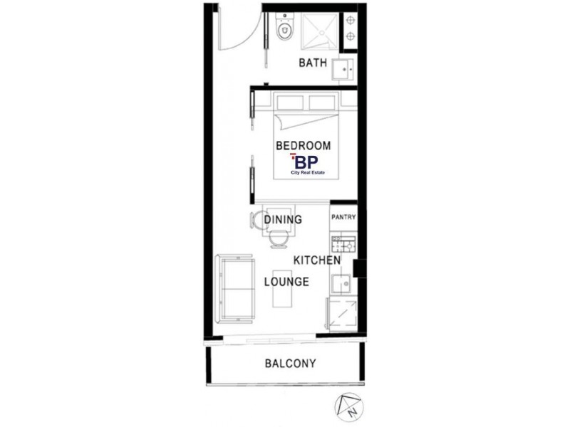 1204/8 Exploration Lane, Melbourne VIC 3000 Floorplan