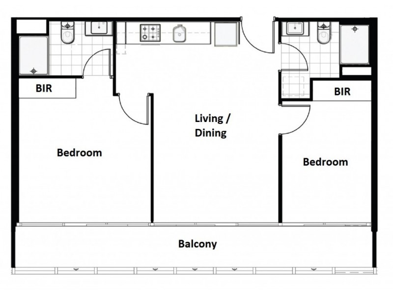2305/8 Sutherland Street, Melbourne VIC 3000 Floorplan