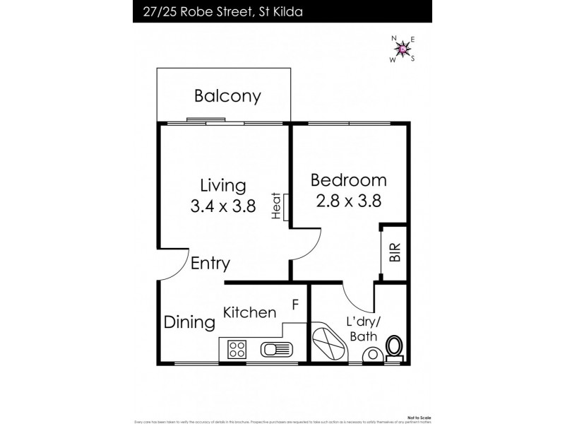 27/25 Robe Street, St Kilda VIC 3182 Floorplan