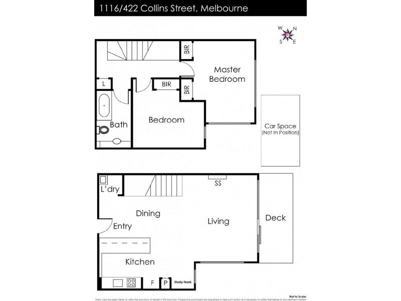 1116/422 Collins Street, Melbourne VIC 3000 Floorplan
