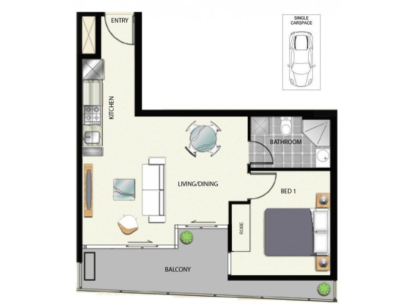 1608/380 Little Lonsdale Street, Melbourne VIC 3000 Floorplan