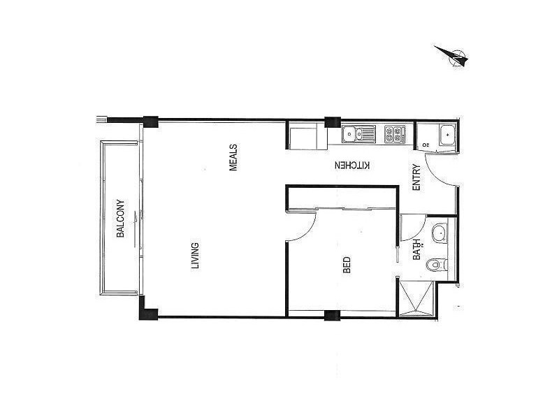 205/25-33 Wills Street, Melbourne VIC 3000 Floorplan