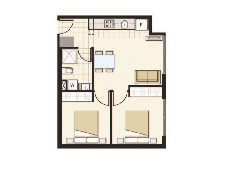 708/5 Sutherland street, Melbourne VIC 3000 Floorplan