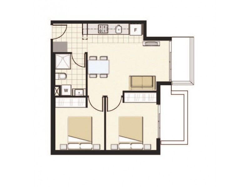 3008/5 Sutherland Street, Melbourne VIC 3000 Floorplan