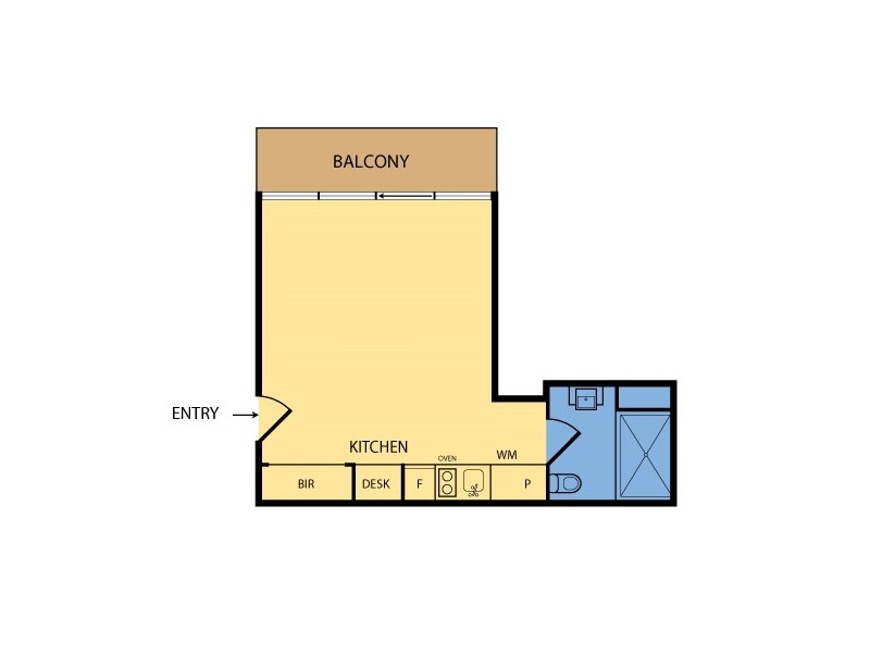 2407/181 A’Beckett Street, Melbourne VIC 3000 Floorplan