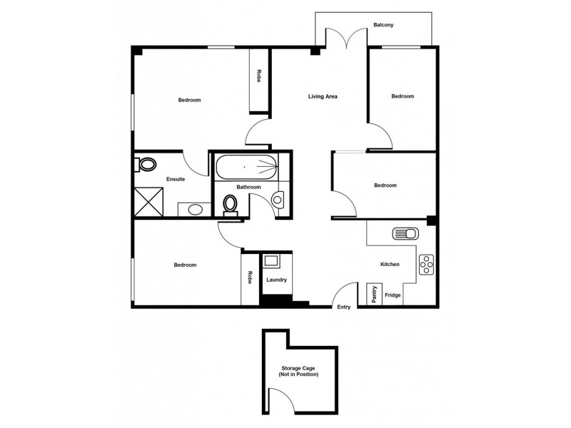 206/639 Little Bourke Street, Melbourne VIC 3000 Floorplan