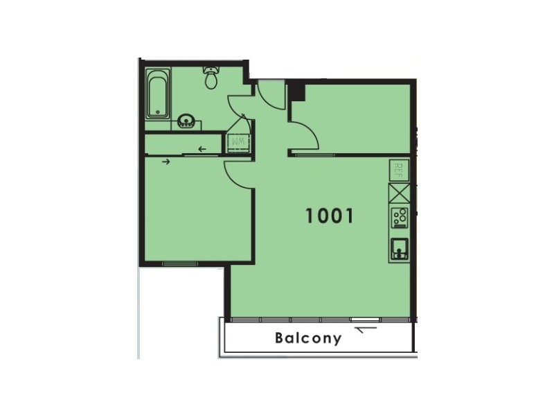 1001/455 Elizabeth Street, Melbourne VIC 3000 Floorplan