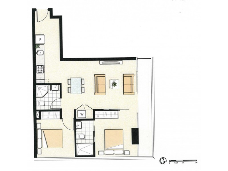 3902/8 Sutherland Street, Melbourne VIC 3000 Floorplan