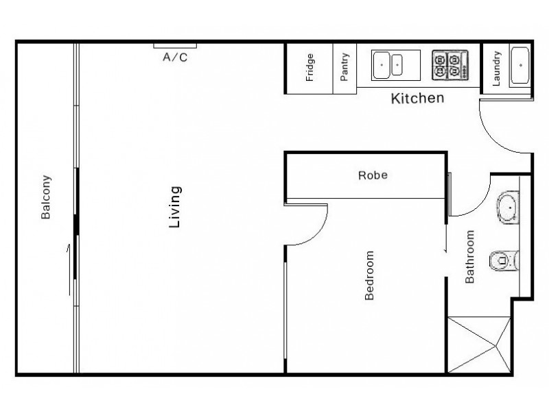 1904/25-33 Wills Street, Melbourne VIC 3000 Floorplan