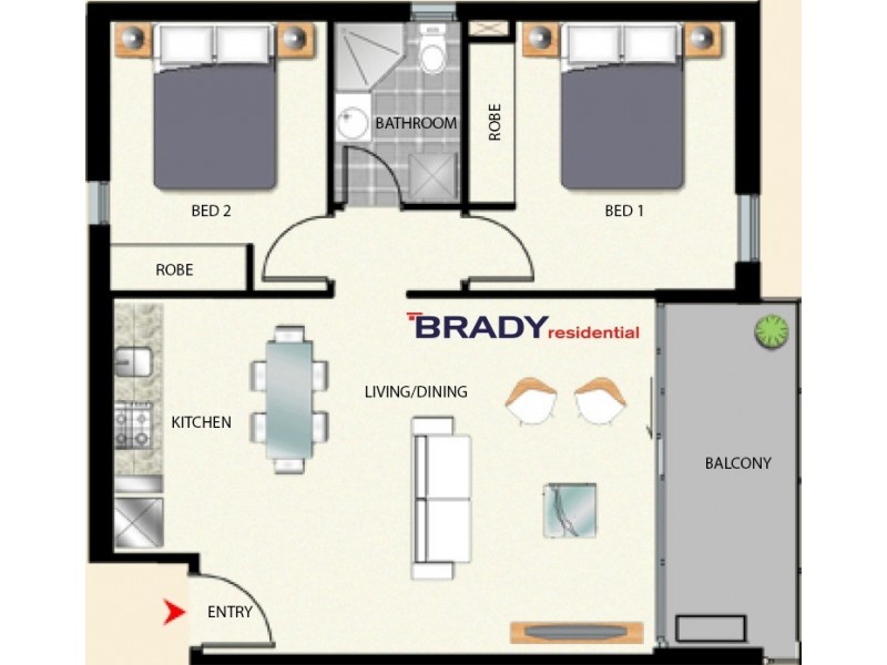 1405/380 Little Lonsdale Street, Melbourne VIC 3000 Floorplan