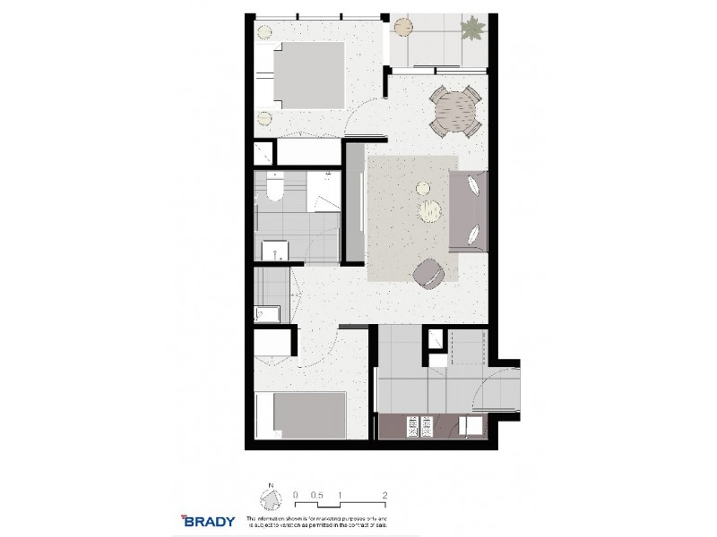 1101/500 Elizabeth Street, Melbourne VIC 3000 Floorplan