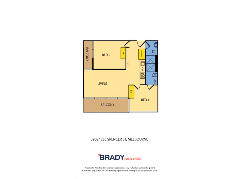 3902/220 Spencer Street, Melbourne VIC 3000 Floorplan