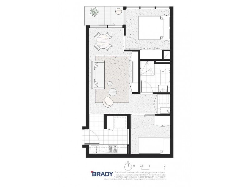 6102/500 Elizabeth Street, Melbourne VIC 3000 Floorplan