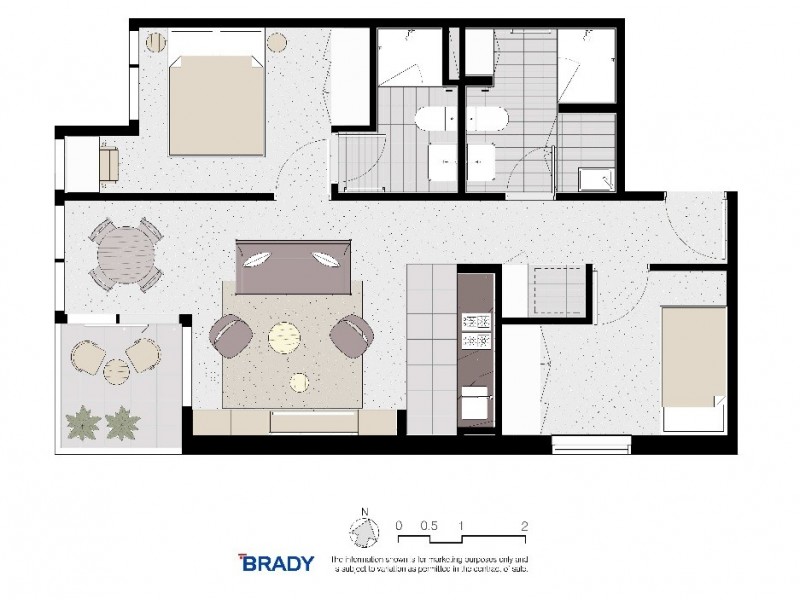 3606/500 Elizabeth Street, Melbourne VIC 3000 Floorplan