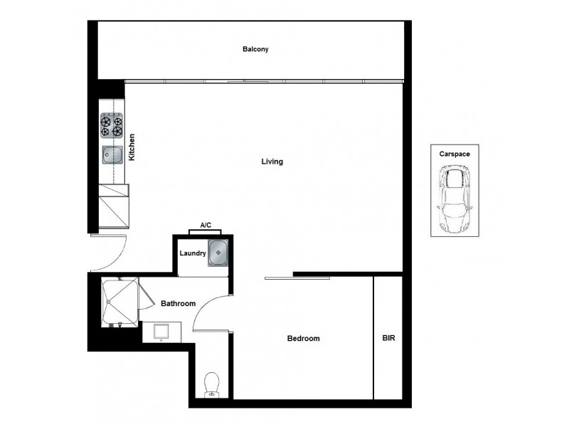 2001/8 Downie Street, Melbourne VIC 3000 Floorplan