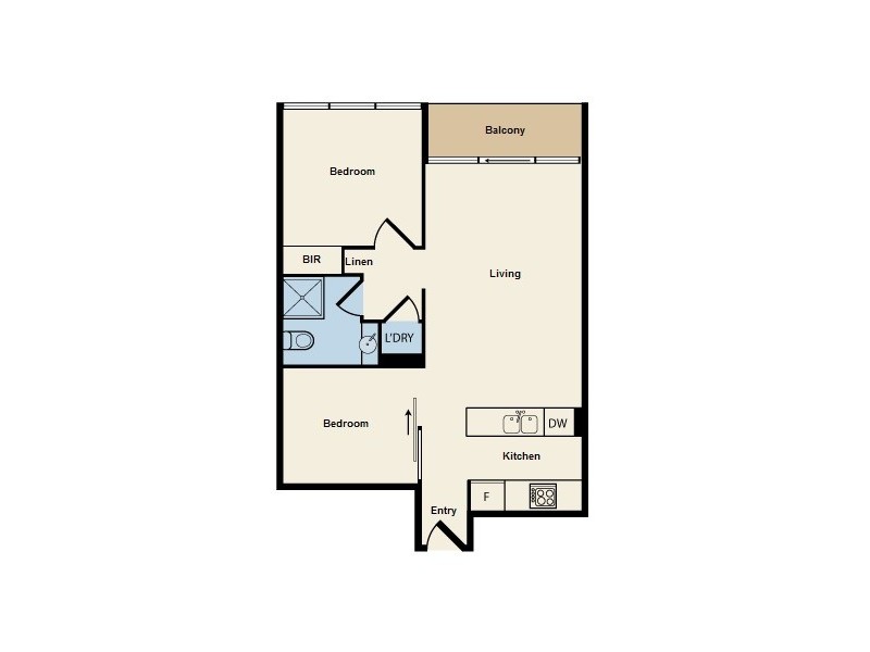 3707/318 Russell Street, Melbourne VIC 3000 Floorplan