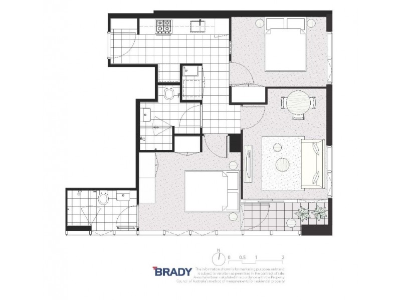 6308/500 Elizabeth Street, Melbourne VIC 3000 Floorplan