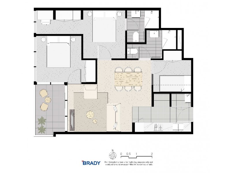 3805/500 Elizabeth Street, Melbourne VIC 3000 Floorplan