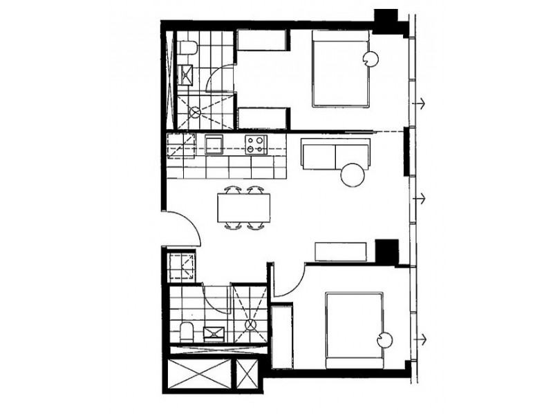 4304/568 Collins Street, Melbourne VIC 3000 Floorplan