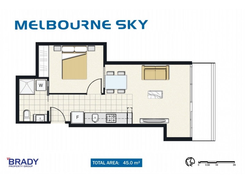 2807/5 Sutherland Street, Melbourne VIC 3000 Floorplan