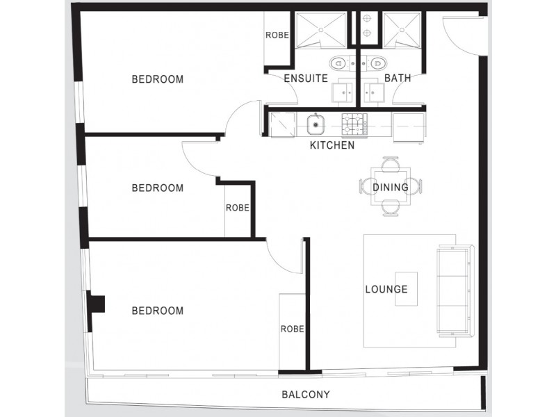 1405/8 Exploration Lane, Melbourne VIC 3000 Floorplan