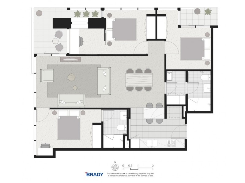 6003/500 Elizabeth Street, Melbourne VIC 3000 Floorplan