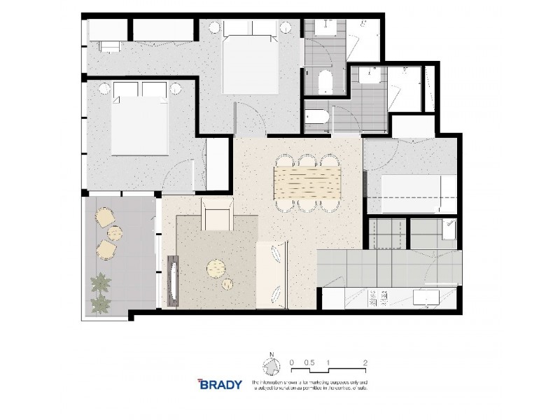 3405/500 Elizabeth Street, Melbourne VIC 3000 Floorplan