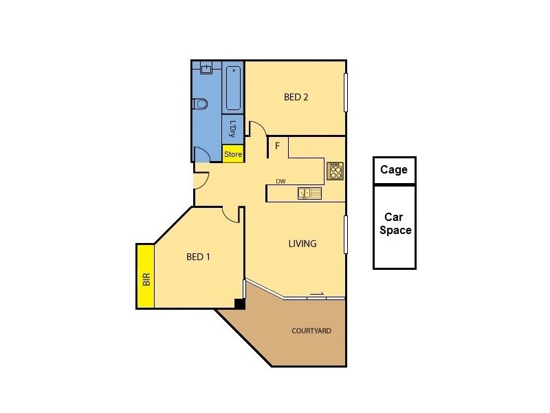 17/398 La Trobe Street, Melbourne VIC 3000 Floorplan