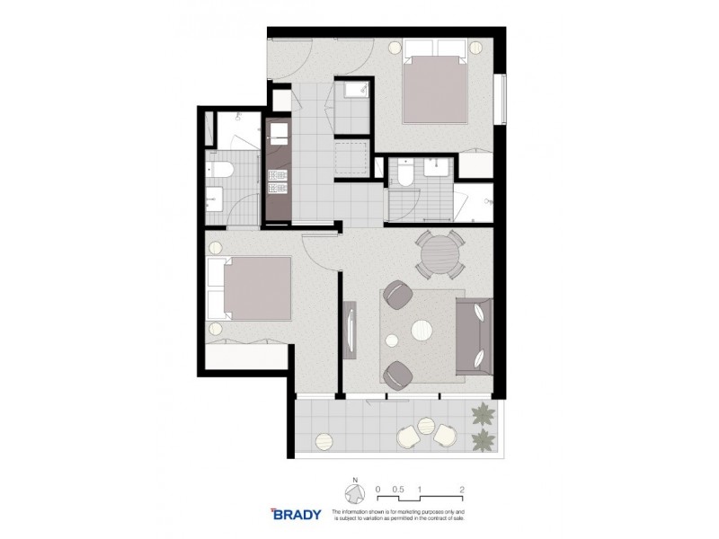 5110/500 Elizabeth Street, Melbourne VIC 3000 Floorplan