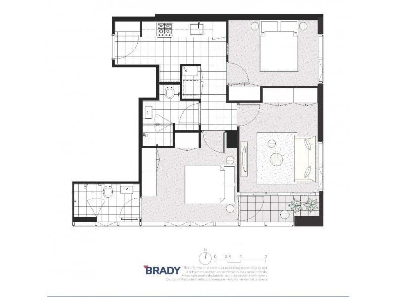 6408/500 Elizabeth Street, Melbourne VIC 3000 Floorplan