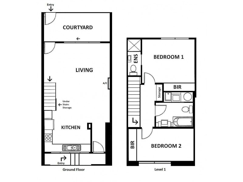 14/1-9 Villiers Street, North Melbourne VIC 3051 Floorplan