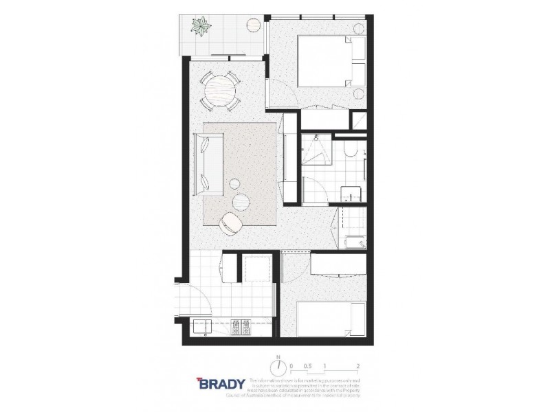 5802/500 Elizabeth Street, Melbourne VIC 3000 Floorplan