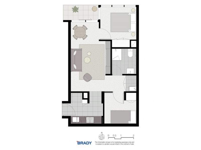 5702/500 Elizabeth Street, Melbourne VIC 3000 Floorplan