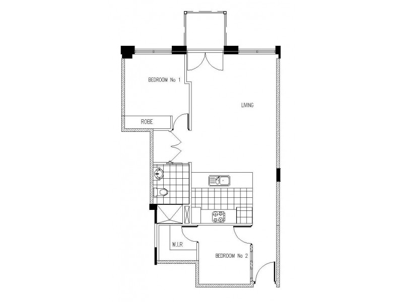 309/270 King Street, Melbourne VIC 3000 Floorplan