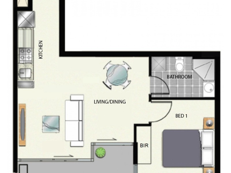 2108/380 Little Lonsdale Street, Melbourne VIC 3000 Floorplan