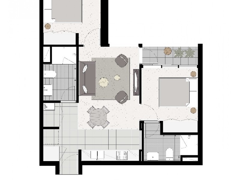 2311/500 Elizabeth Street, Melbourne VIC 3000 Floorplan