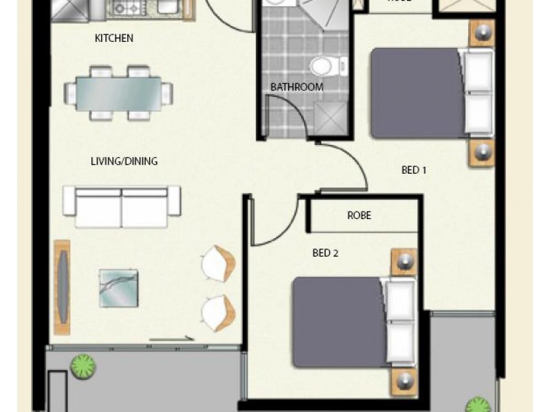 3507/380 Little Lonsdale Street, Melbourne VIC 3000 Floorplan