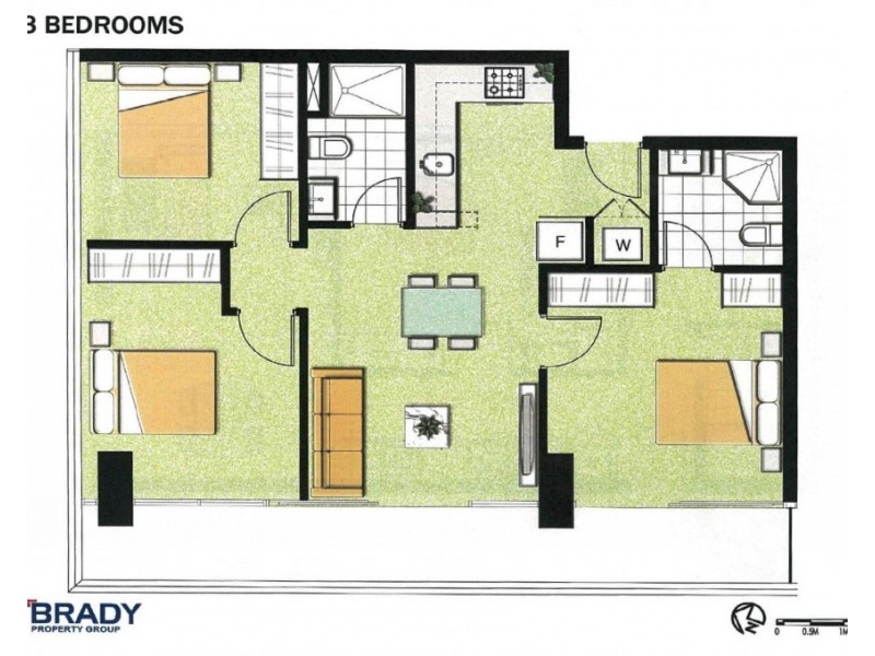 3906/8 Sutherland Street, Melbourne VIC 3000 Floorplan