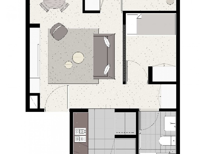 2912/500 Elizabeth Street, Melbourne VIC 3000 Floorplan