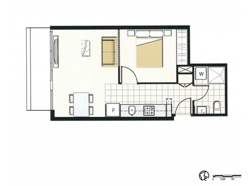 3102/5 Sutherland Street, Melbourne VIC 3000 Floorplan