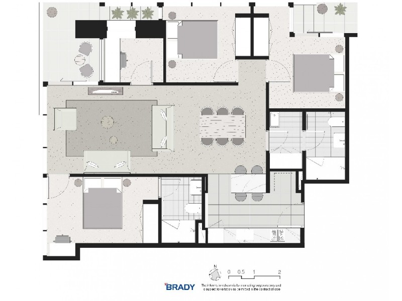 3603/500 Elizabeth Street, Melbourne VIC 3000 Floorplan