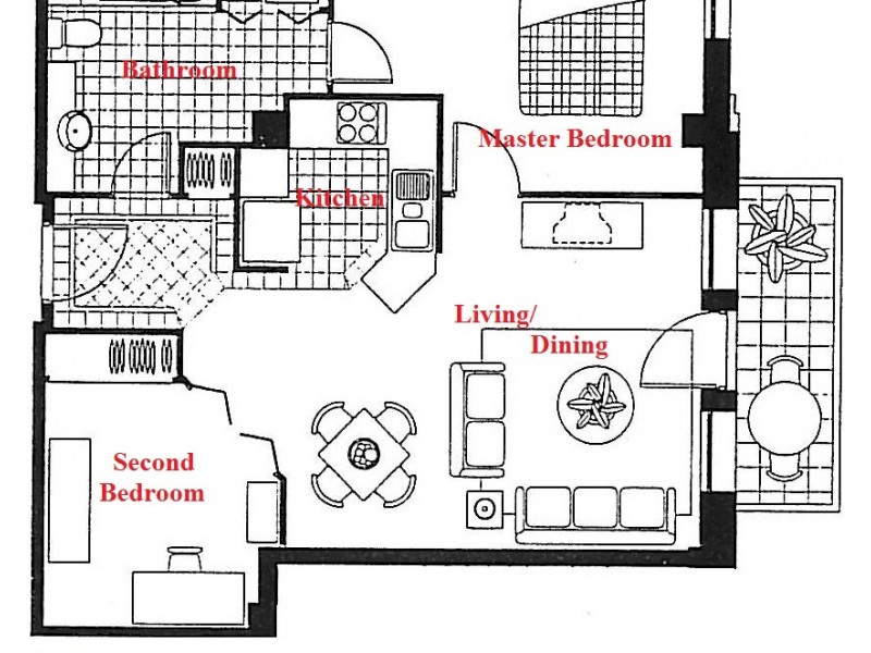 309/406 La Trobe Street, Melbourne VIC 3000 Floorplan